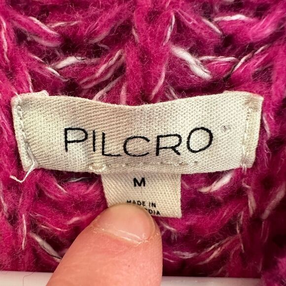 Anthropologie pilcro oversized mock neck sweater pink - Picture 5 of 6